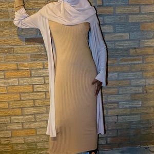Khaki Allure Maxi Dress